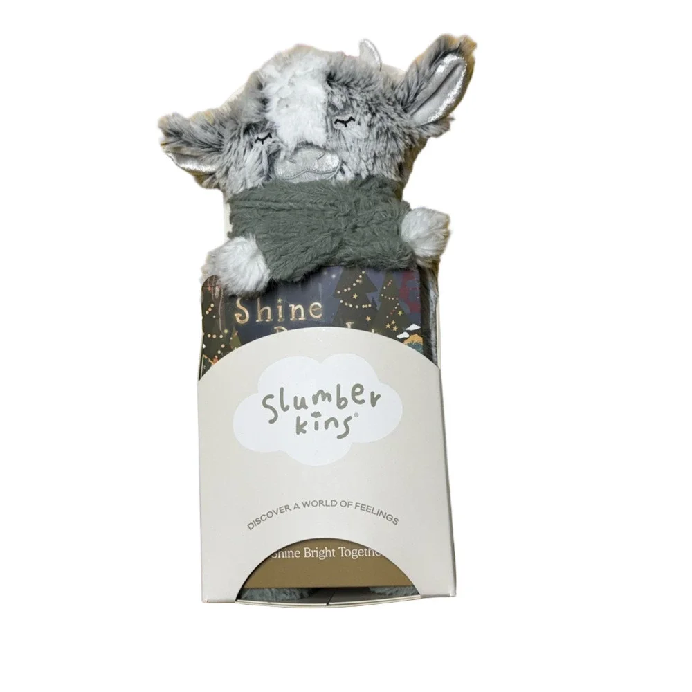 Slumberkins Gray Plush Toy Yak Shine Bright